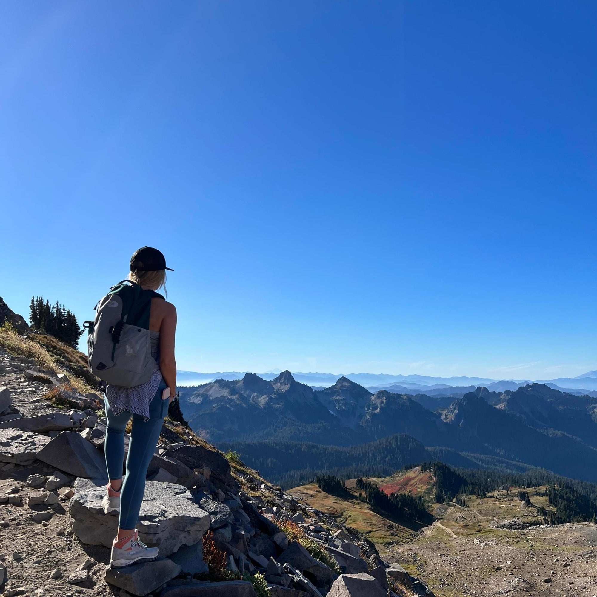 Aubrey hiking in Washington